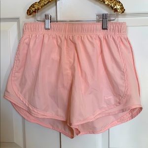 Peach Nike Dri Fit shorts